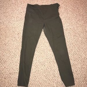 H&M green ankle pants size 12 with Side Zip. Used